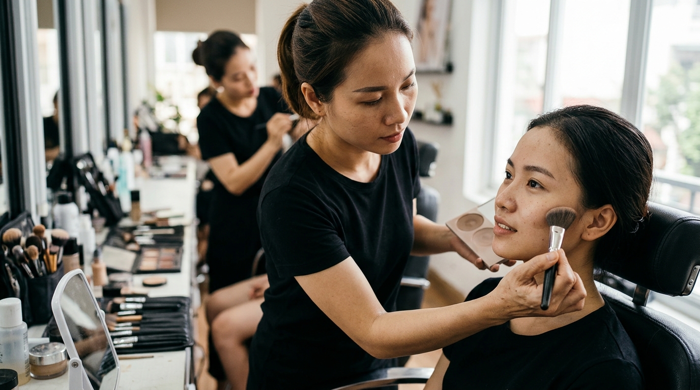 Kỹ thuật tạo khối giúp gương mặt thon gọn