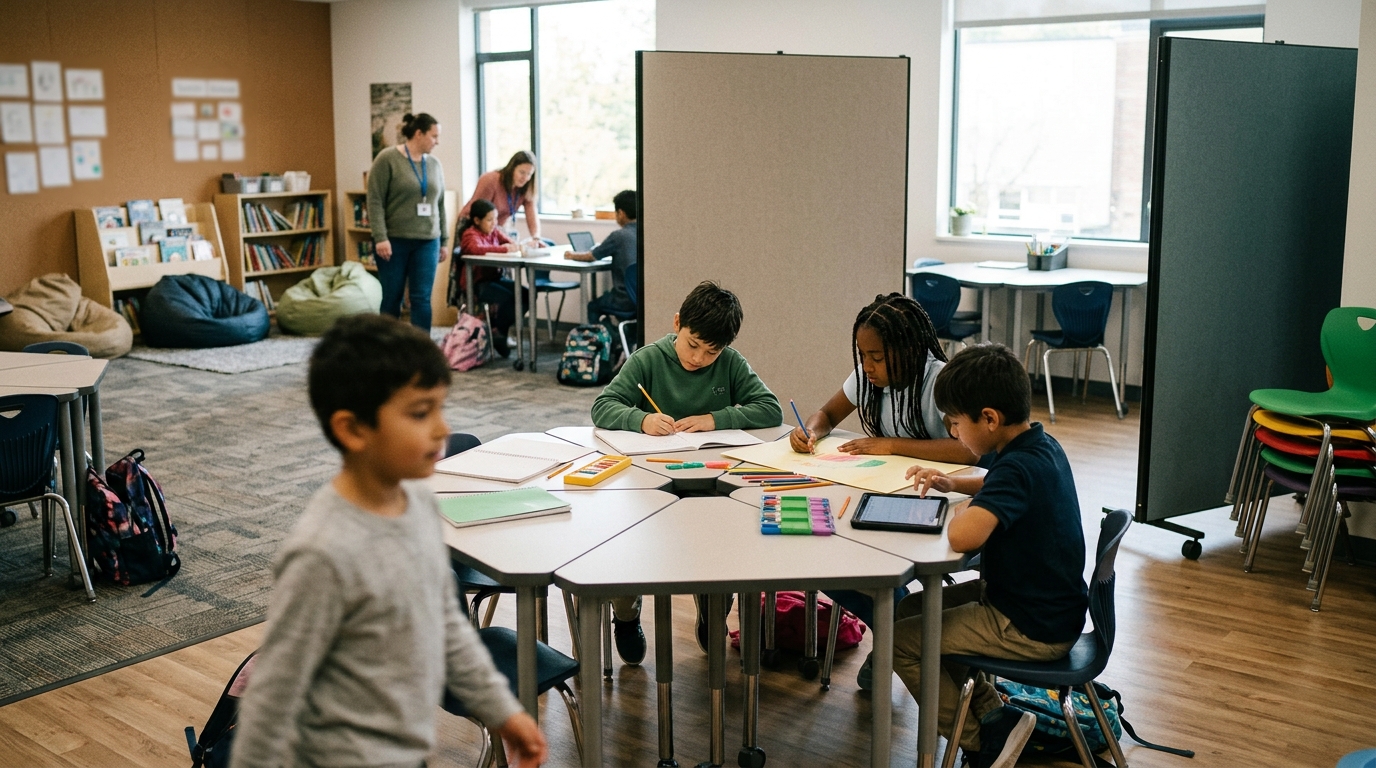 Flexibele leerruimtes bevorderen zelfstandigheid
