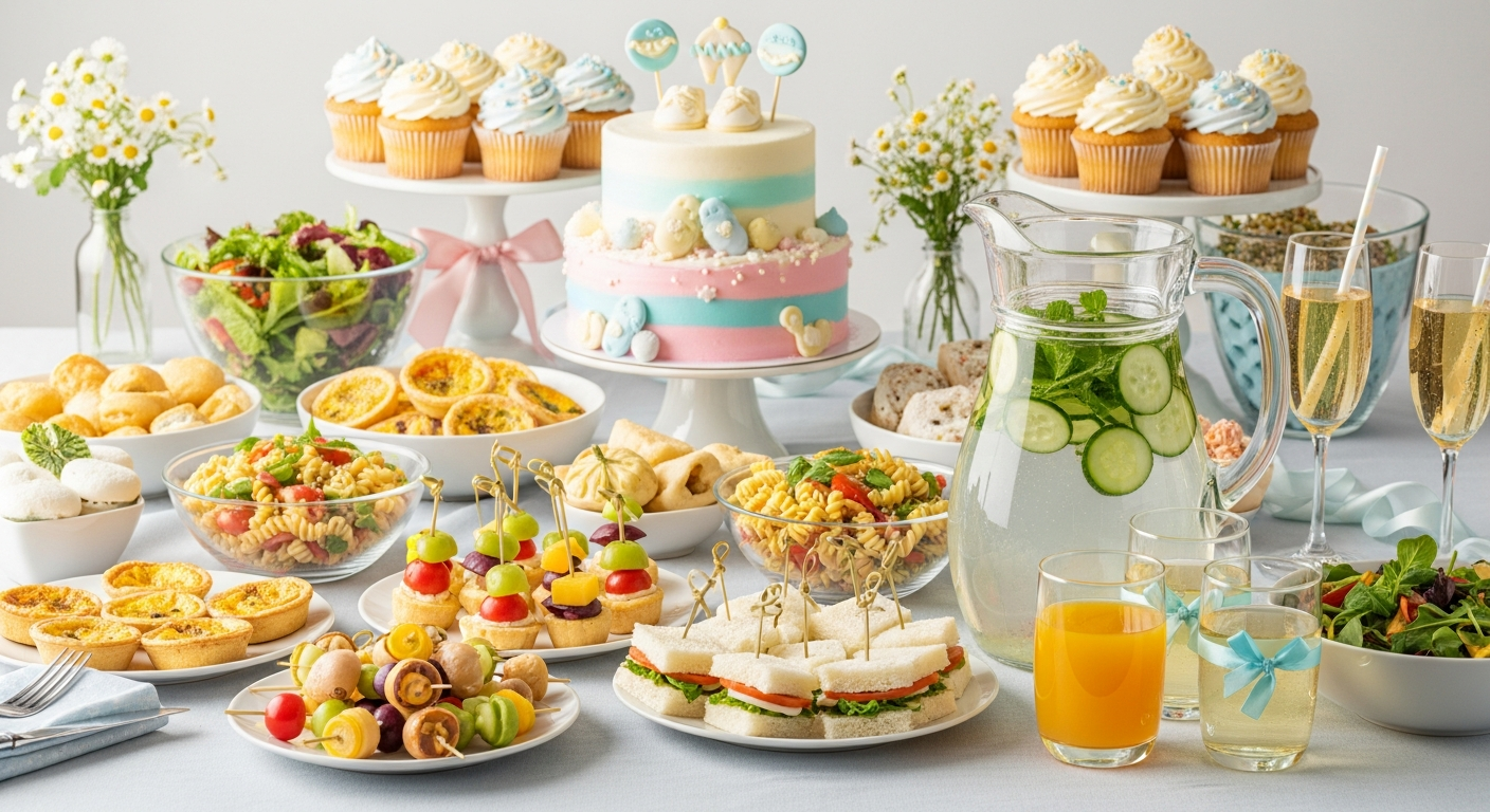 Food and drink ideas for a baby celebration