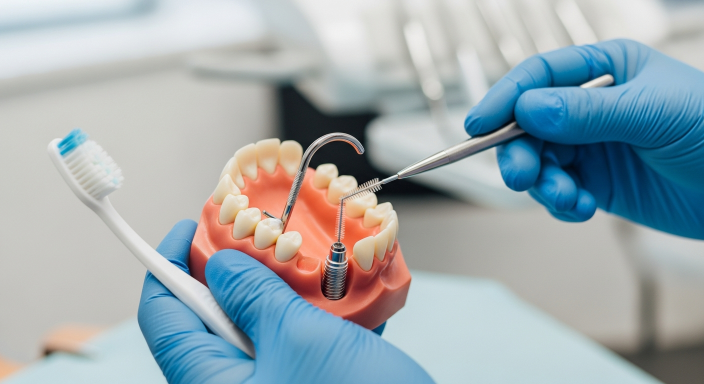 Péče o ústní dutinu po implantaci