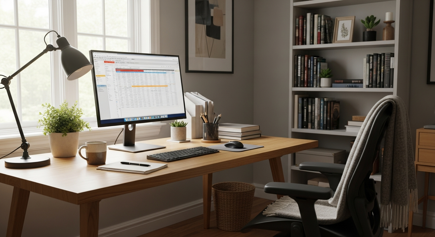 Kényelmes munkaterület otthon
