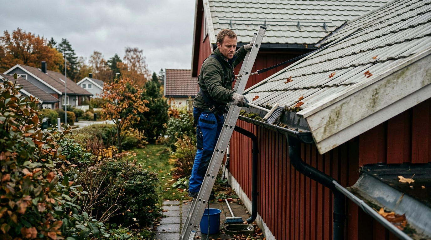 Forleng levetiden på taket med enkelt renhold