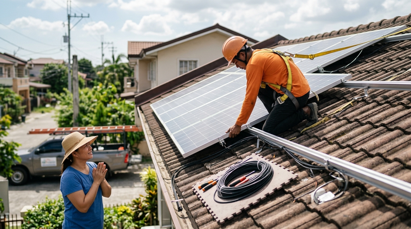 Solar Grant: Pagtulong sa Pag-install ng Solar
