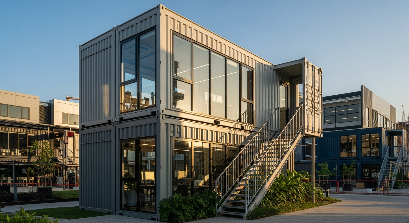 ประโยชน์ของการใช้ตู้คอนเทนเนอร์สำเร็จรูปในการสร้างออฟฟิศ