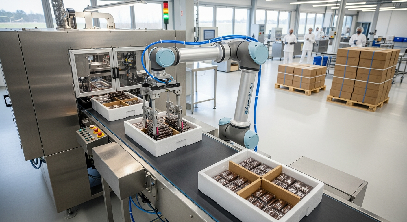 Efficiënte verpakking voor mondiale chocoladelevering