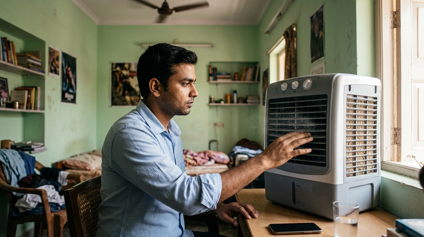 छोटे कमरों के लिए व्यक्तिगत कूलिंग समाधान