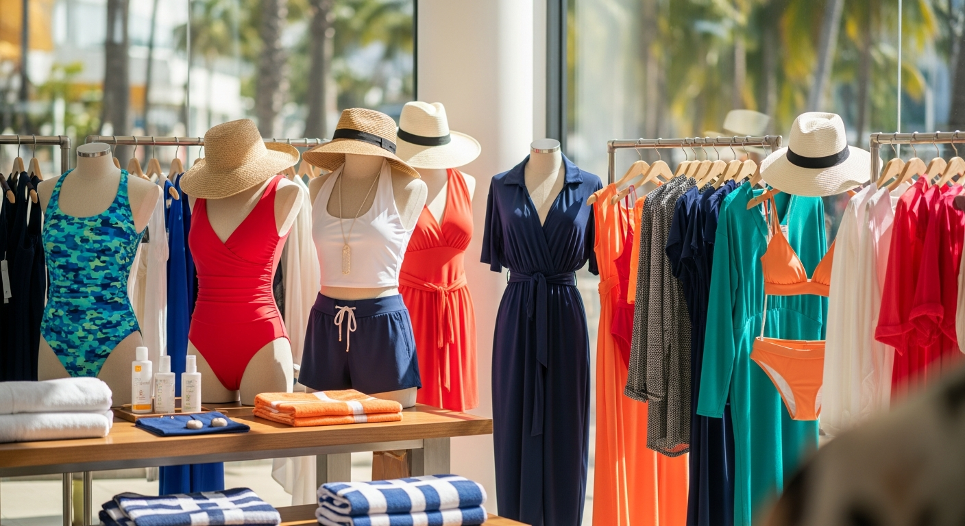 Kläder för simning och sol