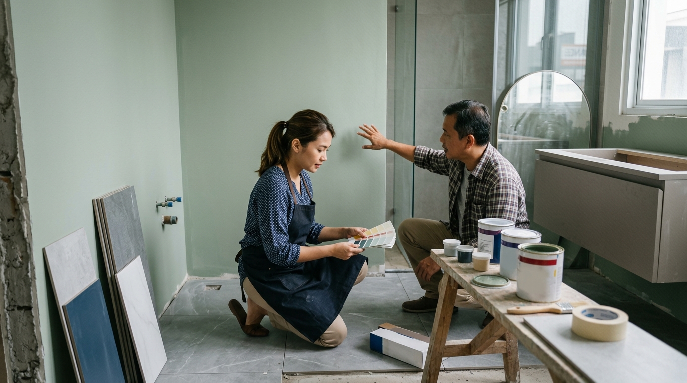 Memilih Skema Warna untuk Kamar Mandi Modern