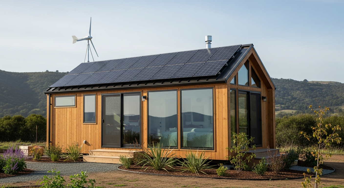 ที่พักอาศัยขนาดกะทัดรัดพร้อมระบบพลังงานสะอาด