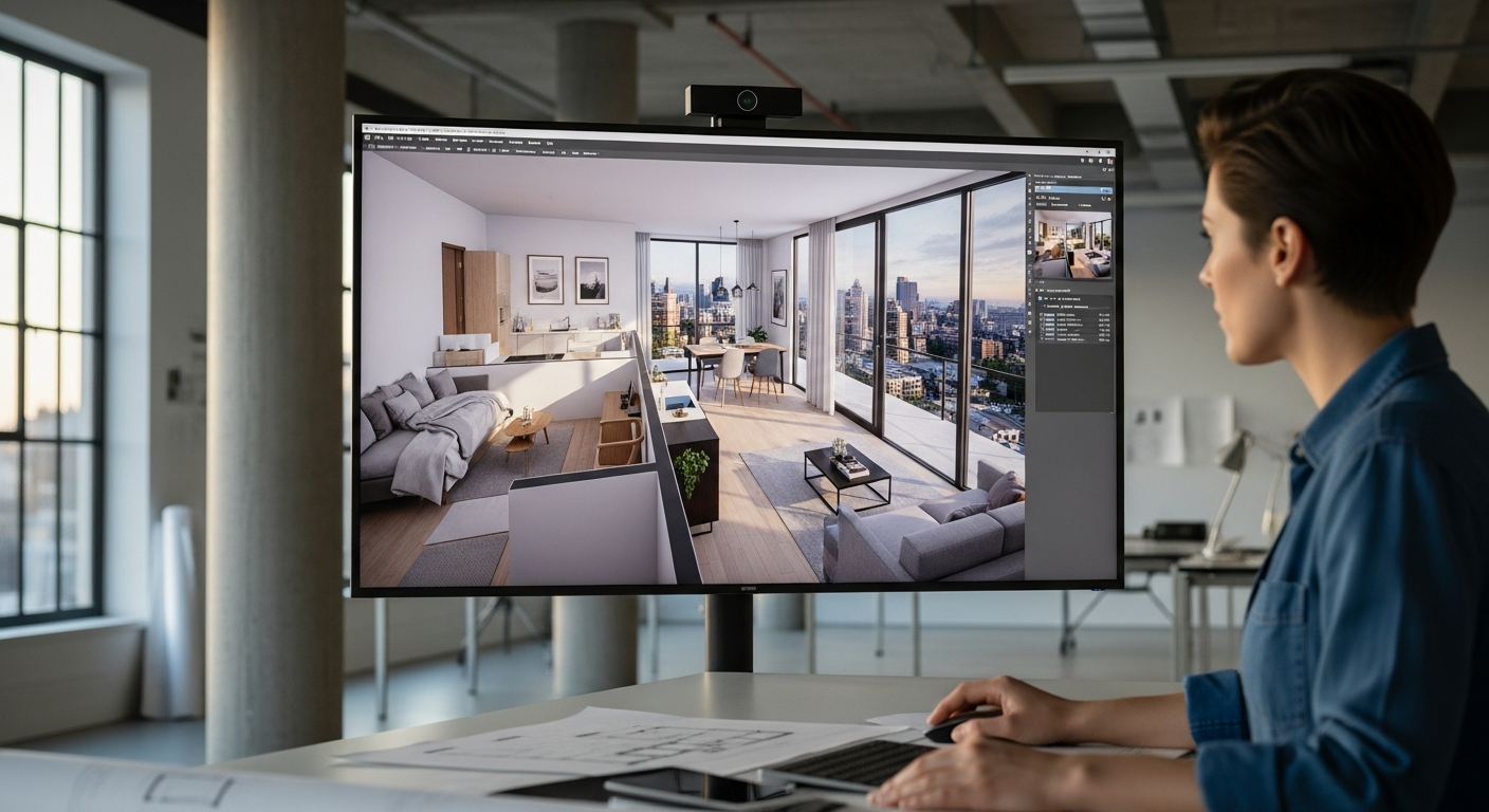 Vizualizace bytových jednotek pro realitní projekty
