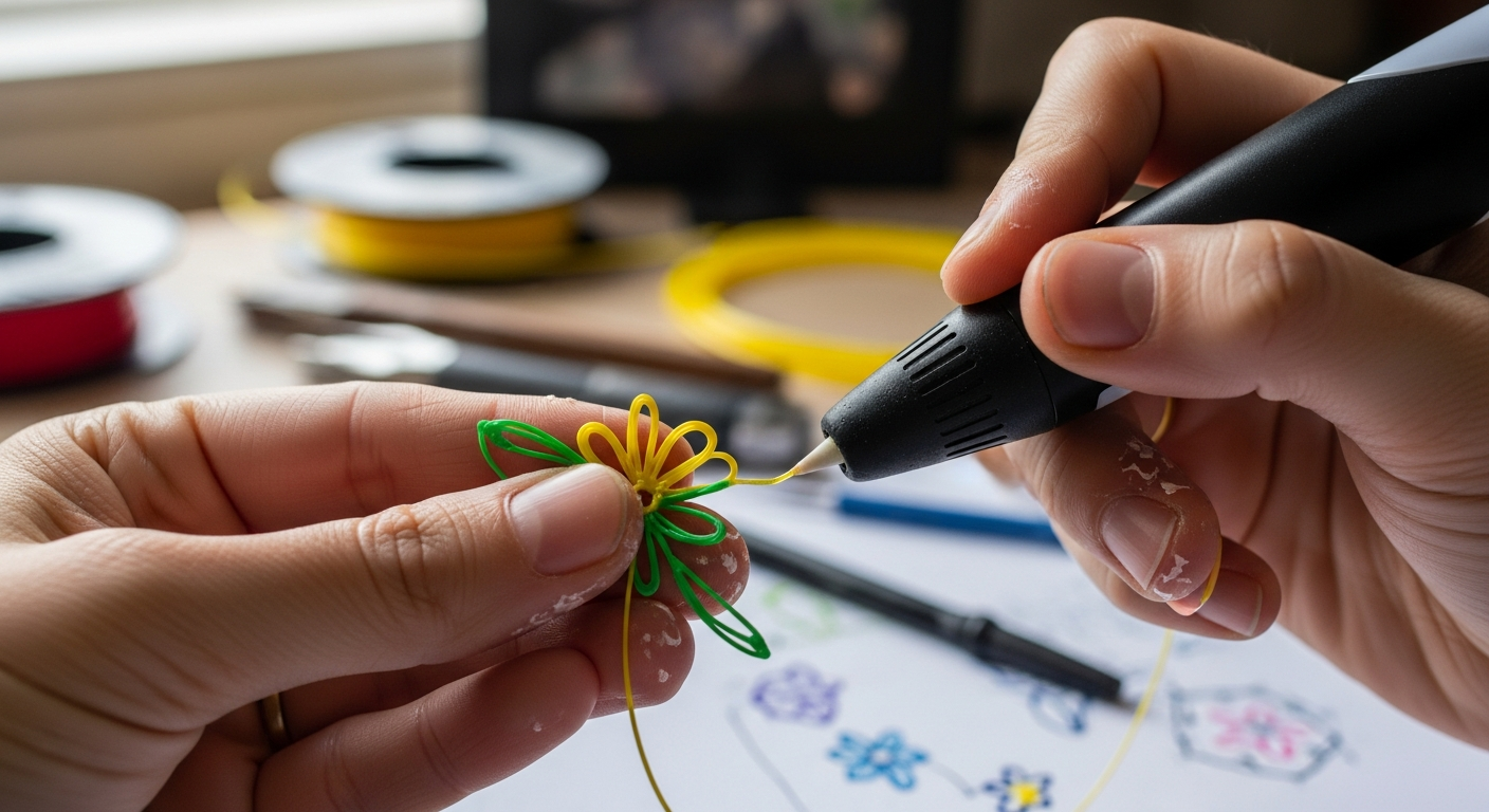 Handheld 3D Printing Pens for Art, Learning, and Models