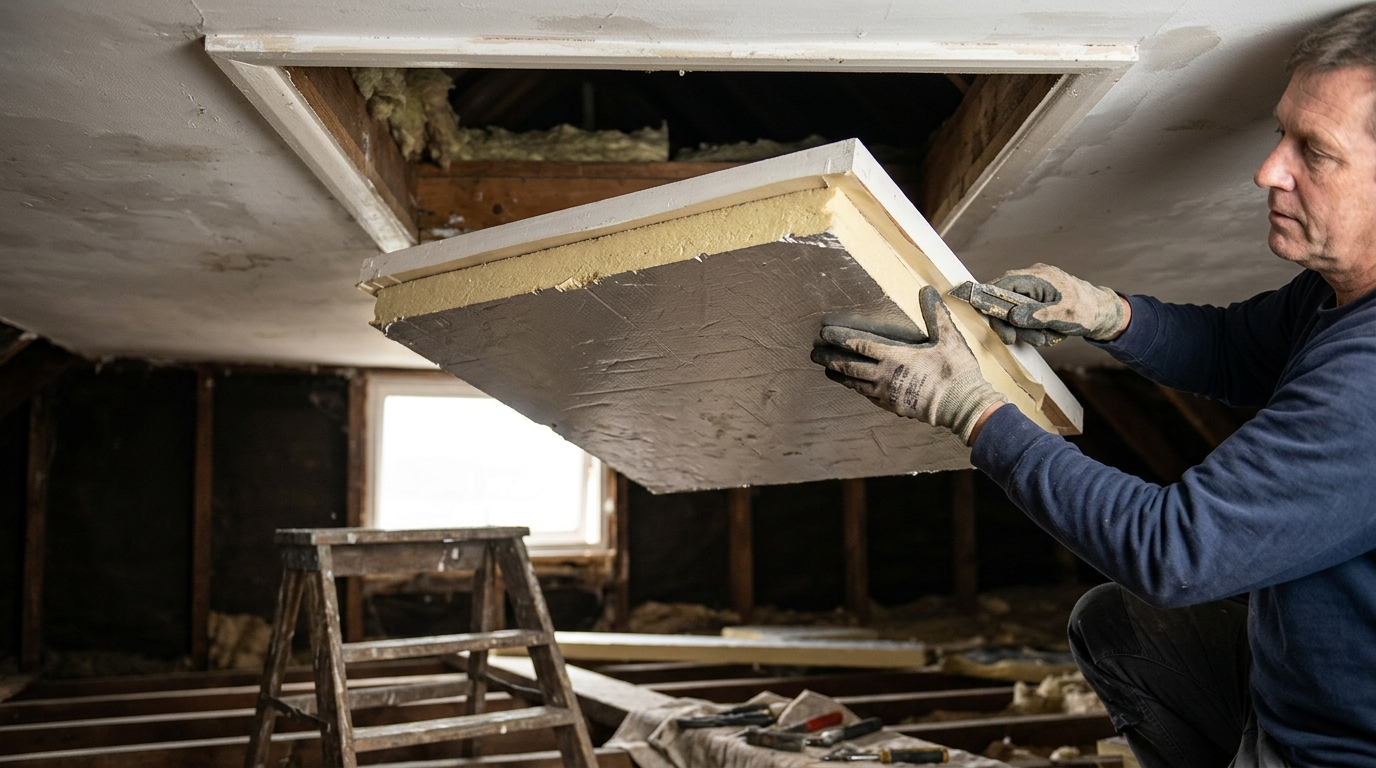Insulate a Loft Hatch With Ecotherm PIR Board in 6 Steps for 20% Less Heat Loss