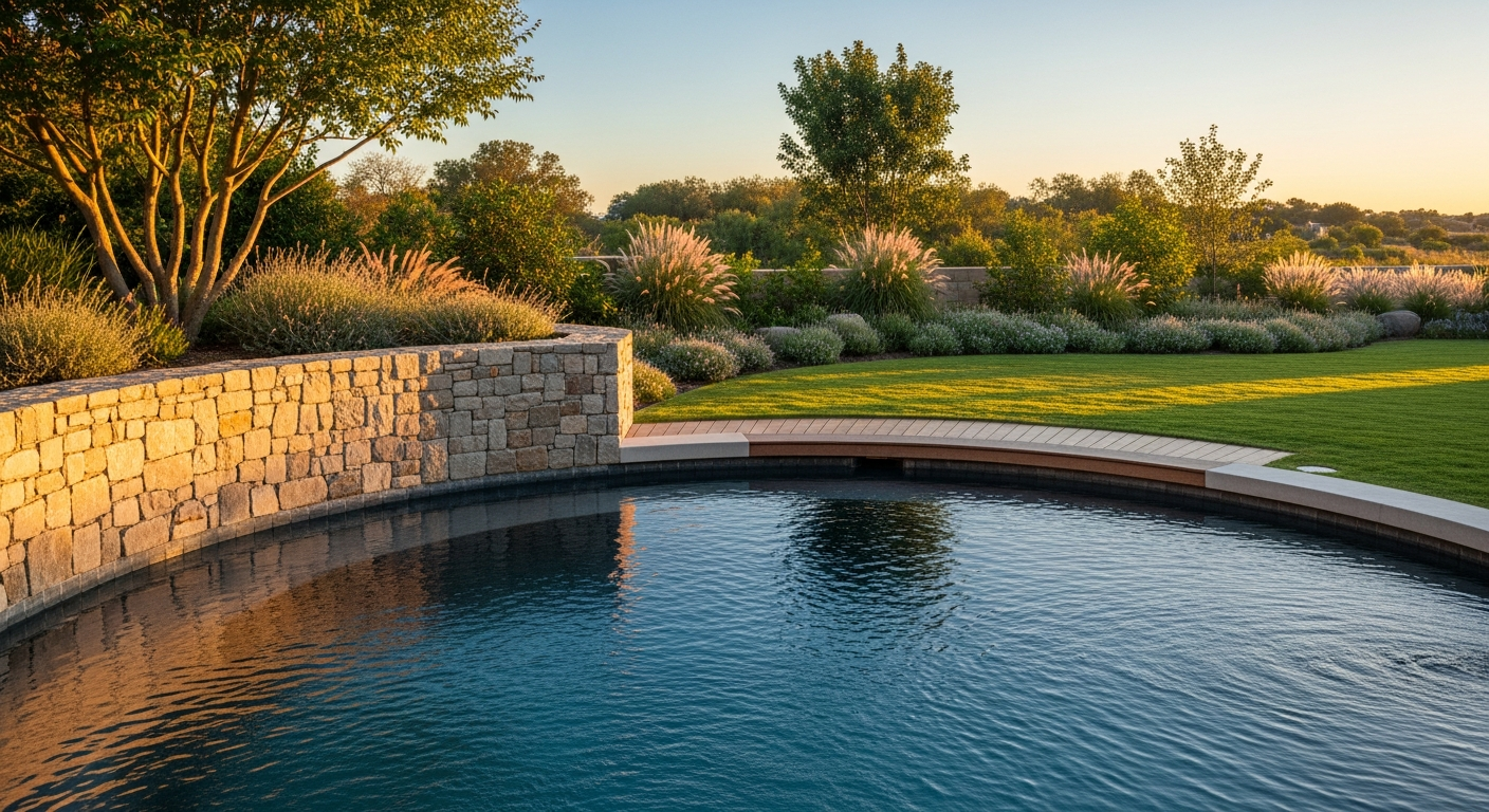 Інтеграція круглих басейнів у ландшафтний дизайн