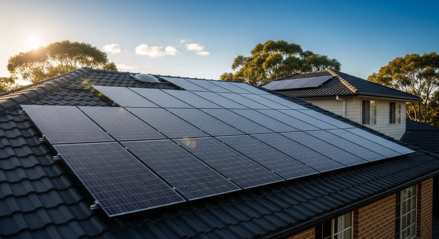 Αξιοποίηση ηλιακής δύναμης για οικιακή χρήση.