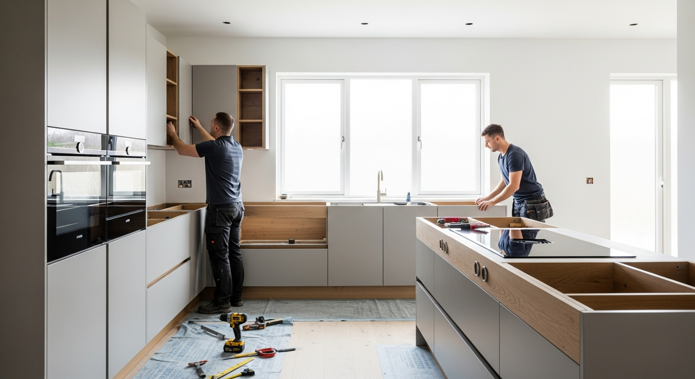 Μοντέρνες κουζίνες με γρήγορη τοποθέτηση.