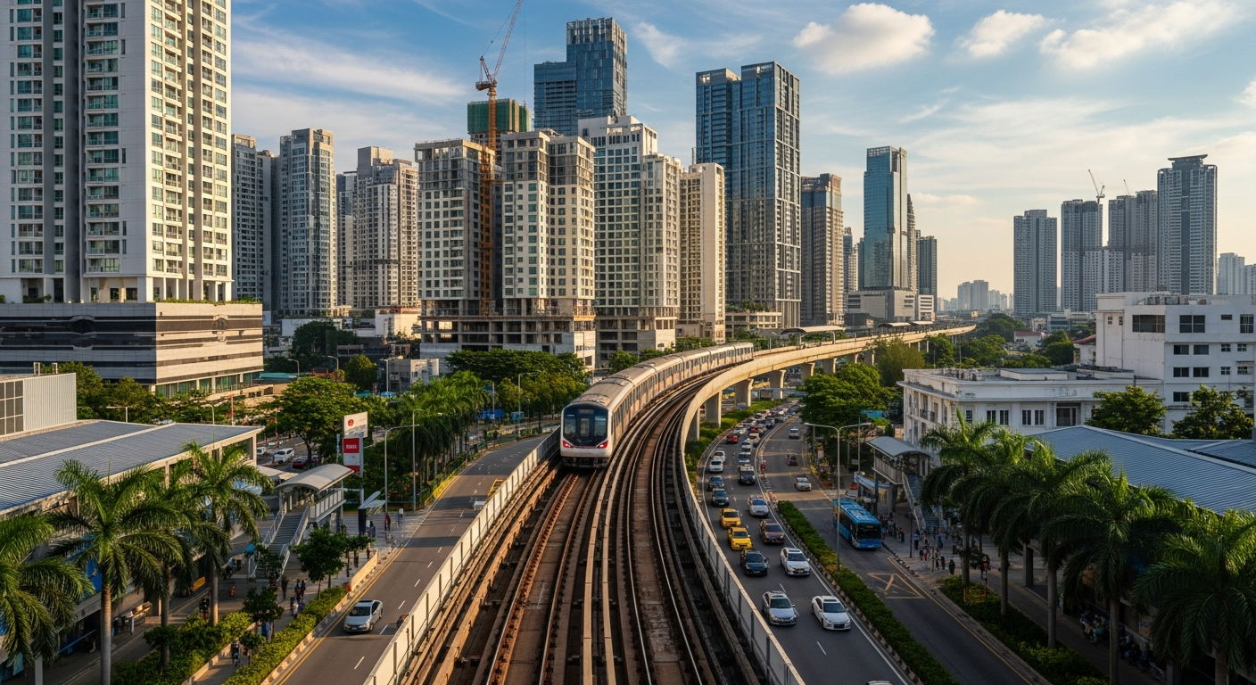 การเติบโตของอสังหาริมทรัพย์ตามแนวรถไฟฟ้า