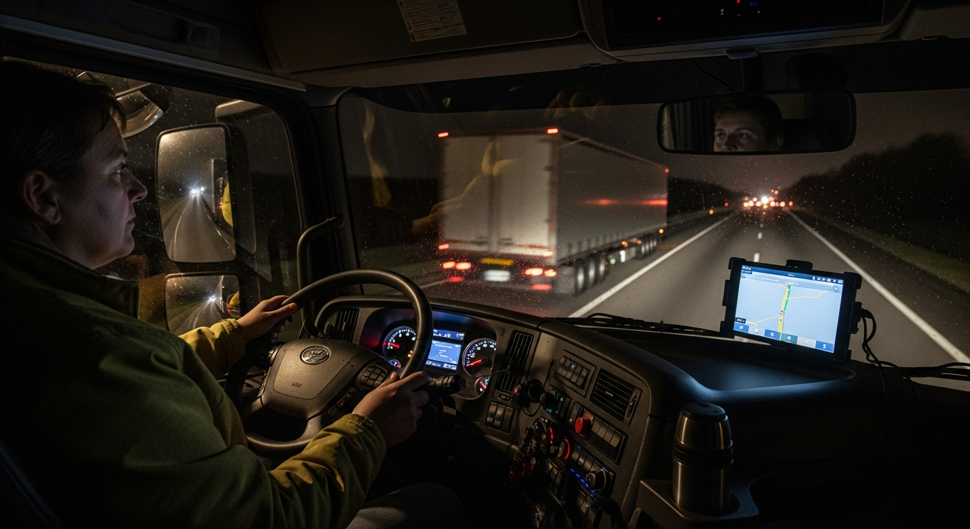 Нічна робота водієм: вимоги та особливості