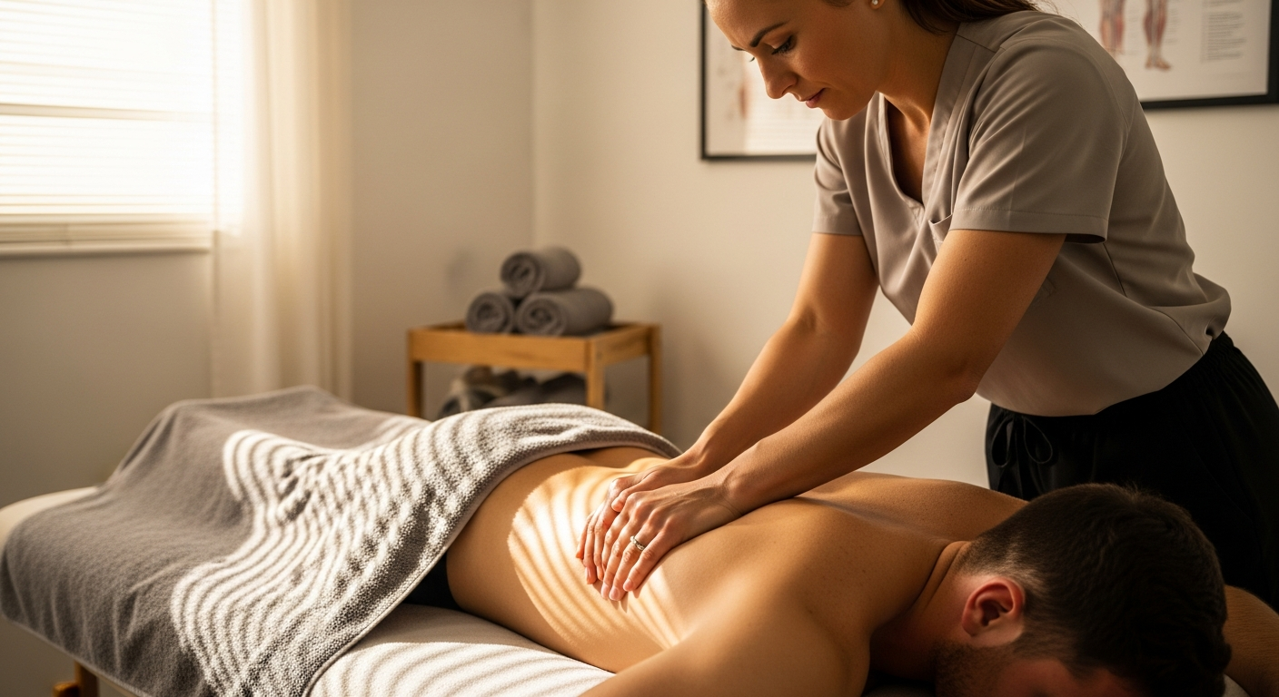 Female Led Manual Therapy for Male Muscular Relief