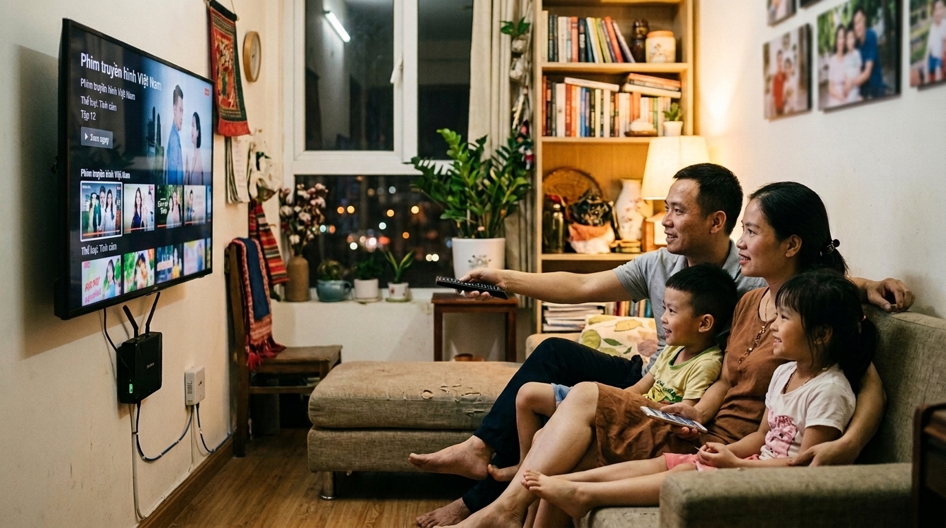 Phuong phap ket hop mang internet va truyen hinh