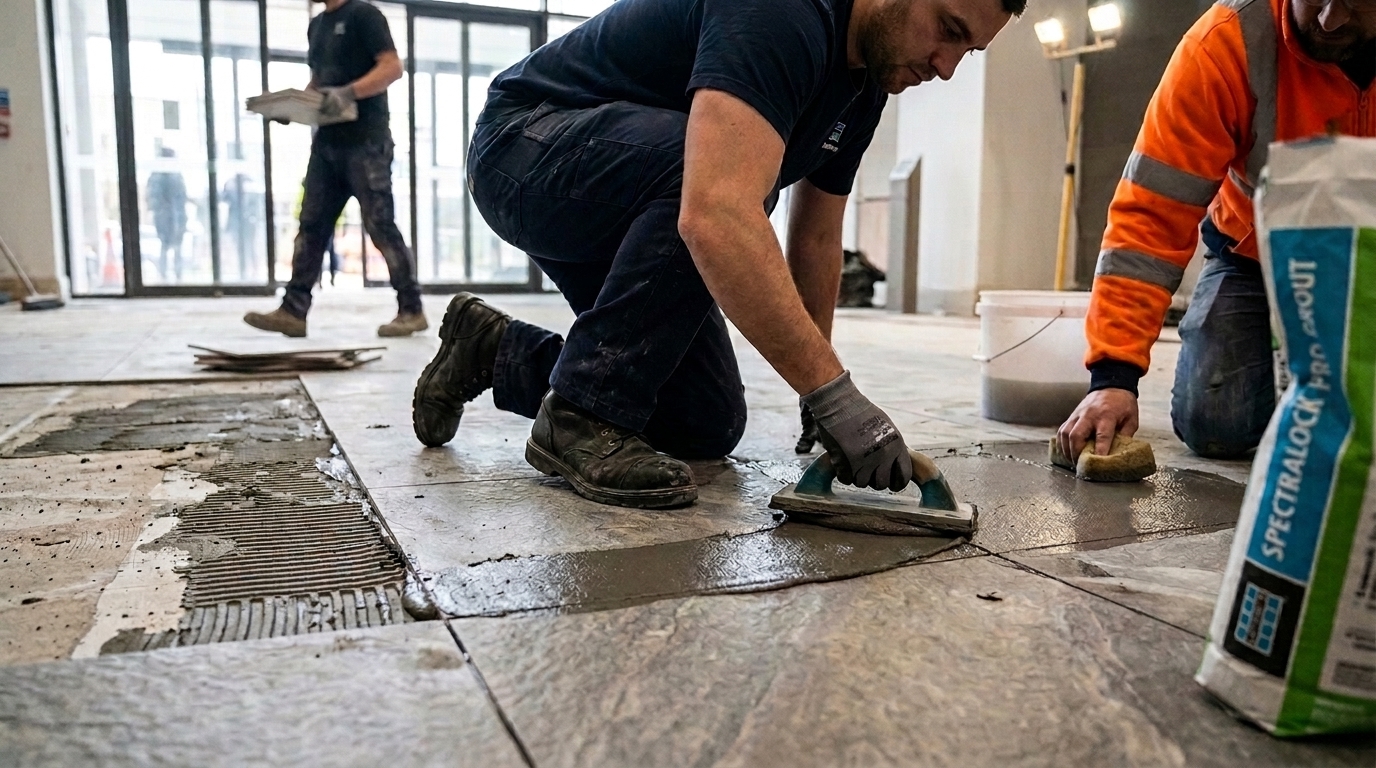 Laticrete Spectralock Pro Grout: Why Epoxy Beats Cement on a High Traffic Entrance