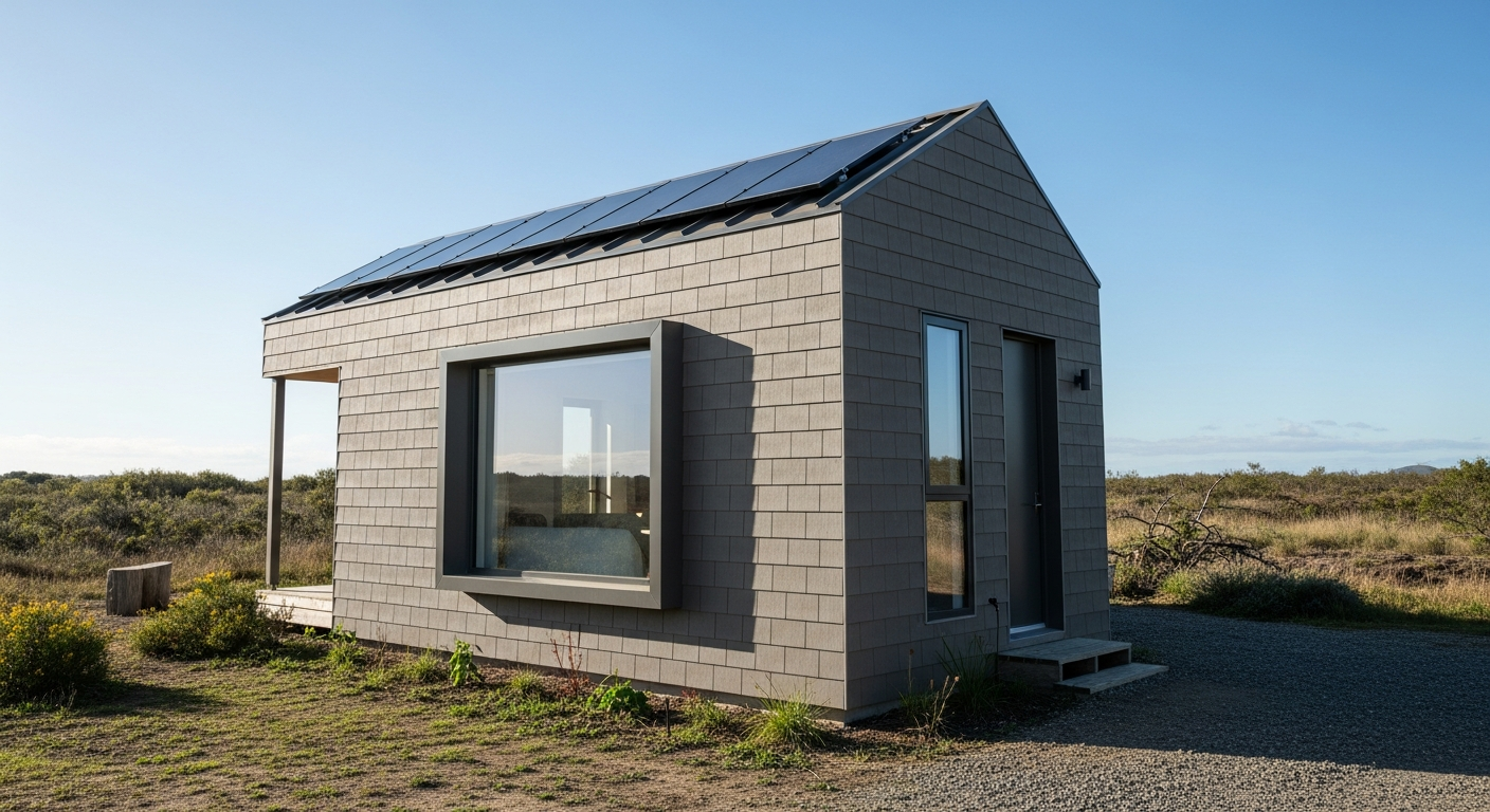 แนวคิดบ้านขนาดเล็กพร้อมพลังงานแสงอาทิตย์