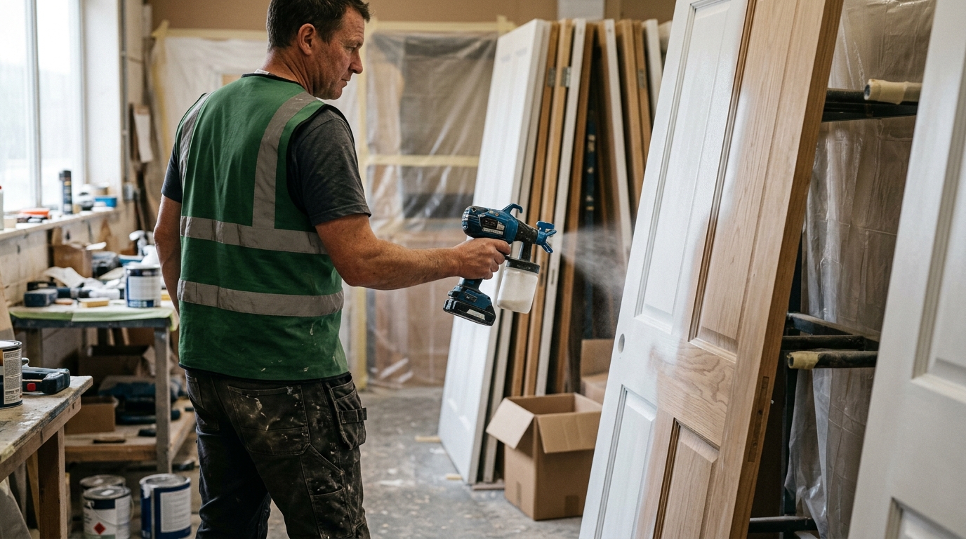 Graco TrueCoat 360 DS: Spray Finish on 40 Panel Doors Without Roller Marks