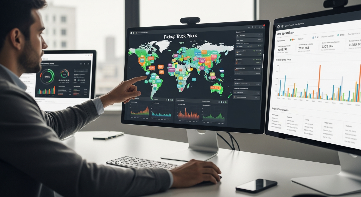 การเข้าถึงข้อมูลราคารถกระบะจากทั่วโลก