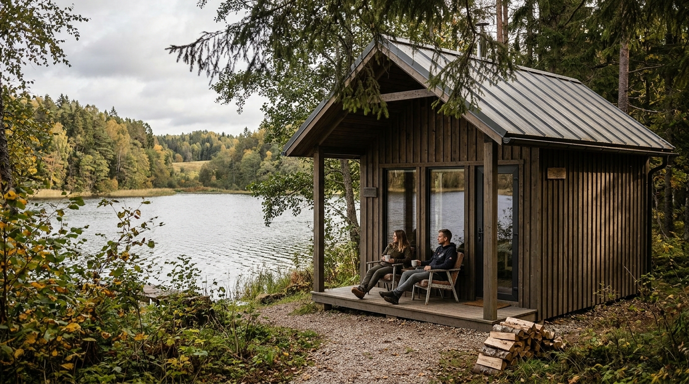 Romantische Hütten für 2 Personen mit Whirlpool und Sauna