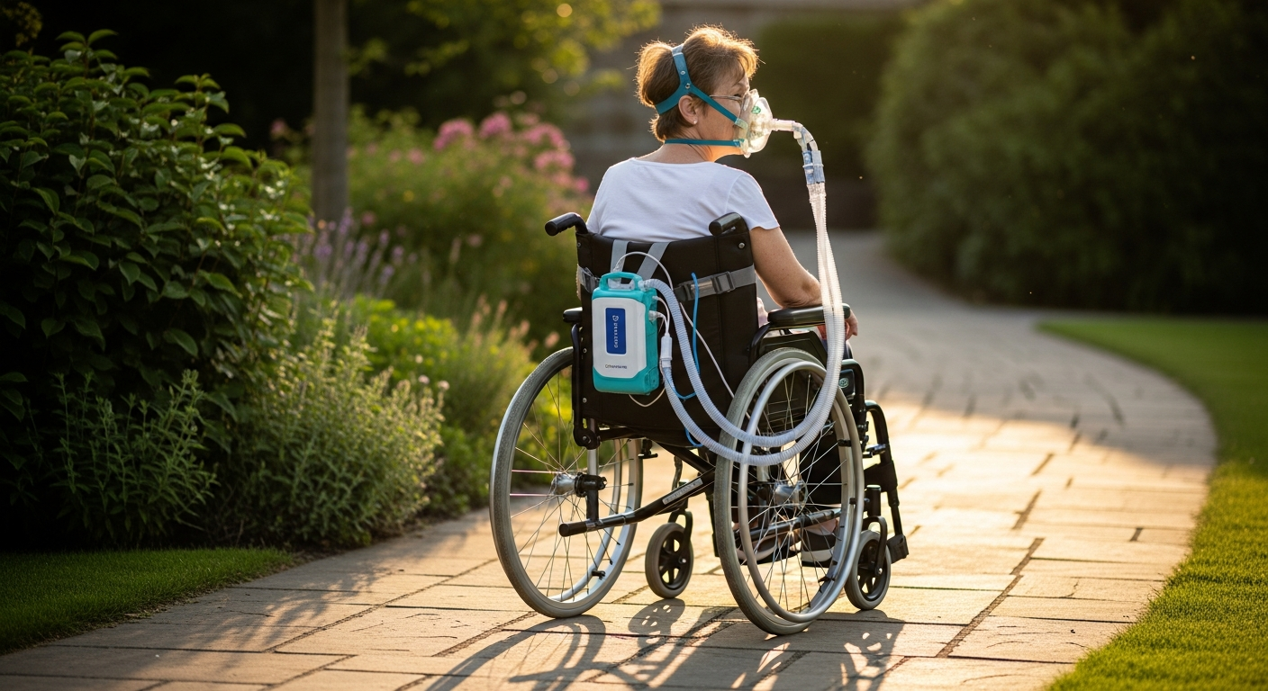 Unabhängigkeit durch tragbare Beatmungstechnik