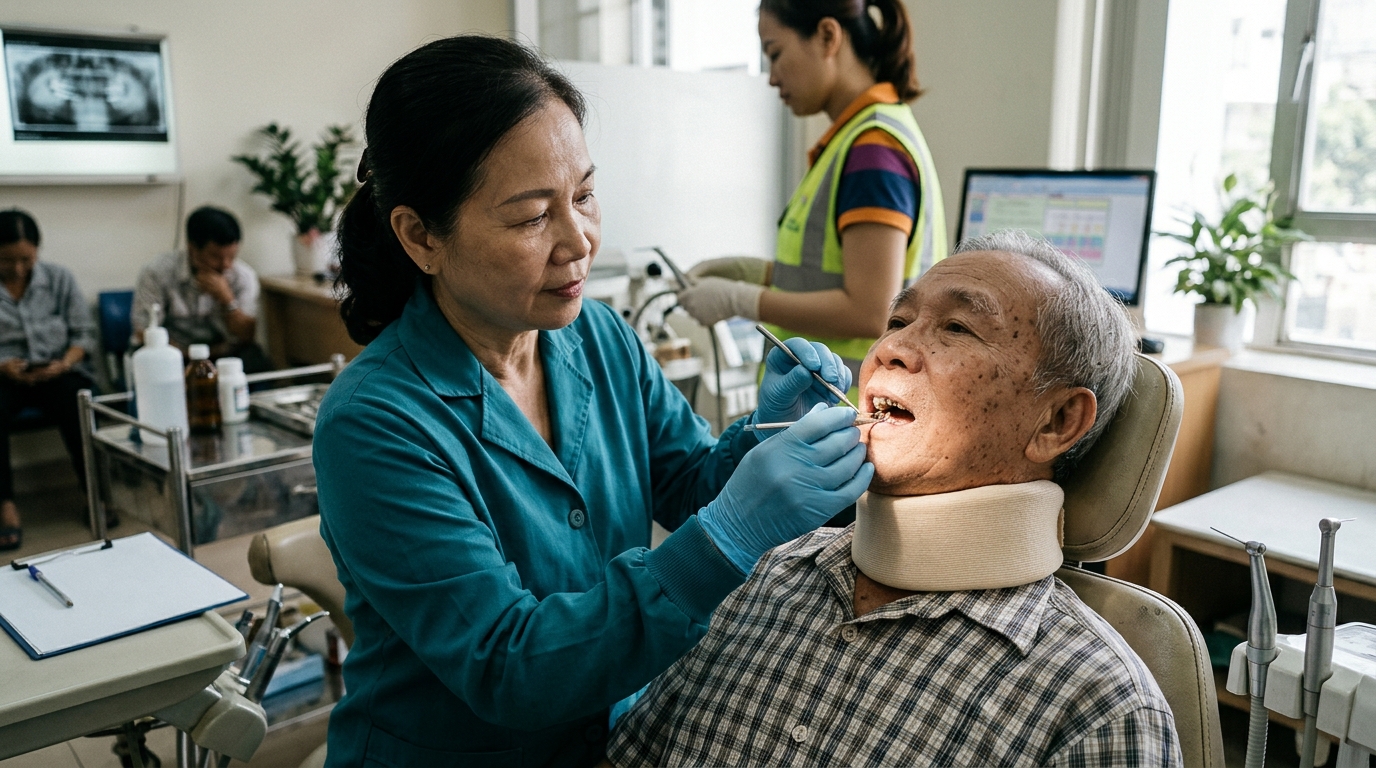 Chăm sóc răng miệng cho người cao tuổi sau cấy ghép