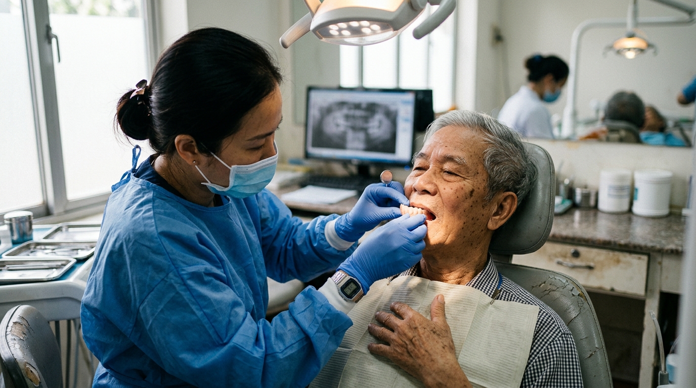 Phương pháp phục hình chân răng cho người cao tuổi