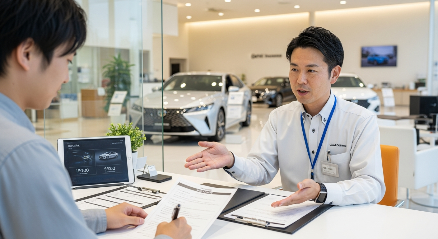 正規ディーラーでの試乗から契約までの流れ