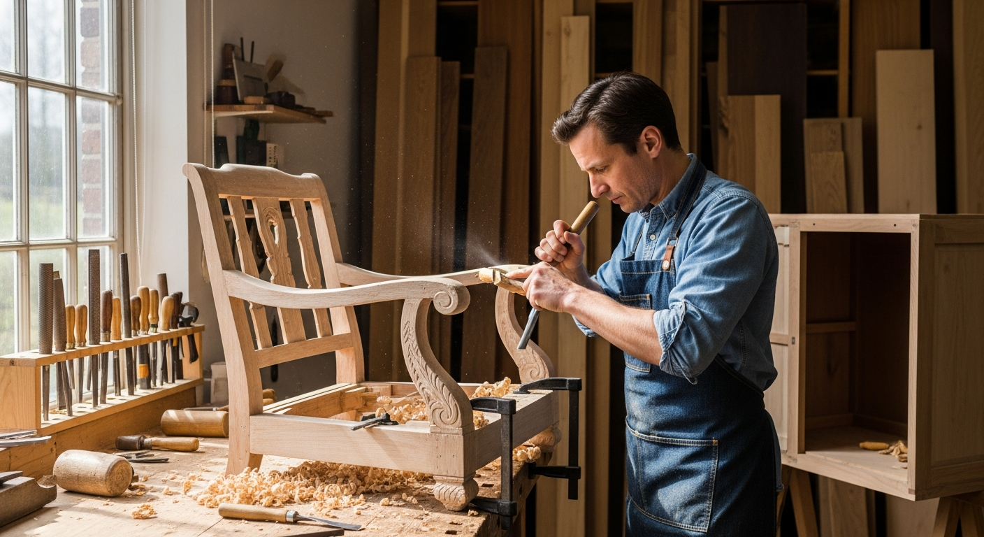 Restauración de mobiliario y objetos de madera