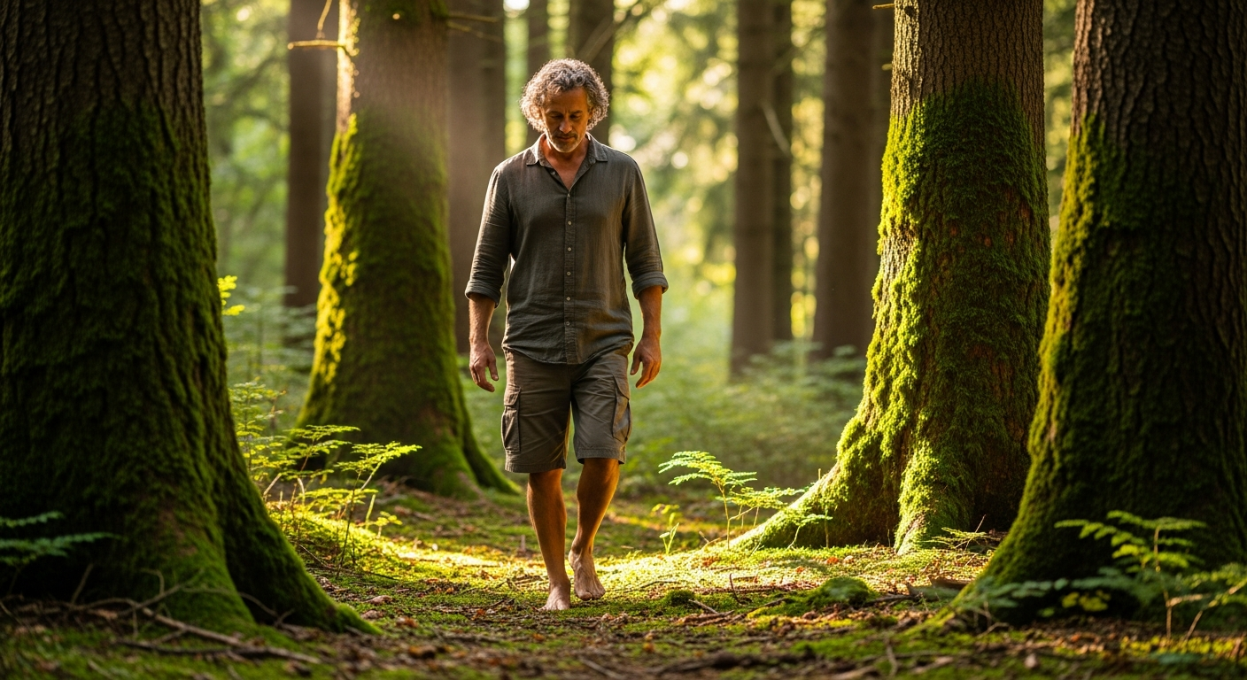 Reconnect with Nature: Embracing Forest Bathing and Grounding for Father's Well-being