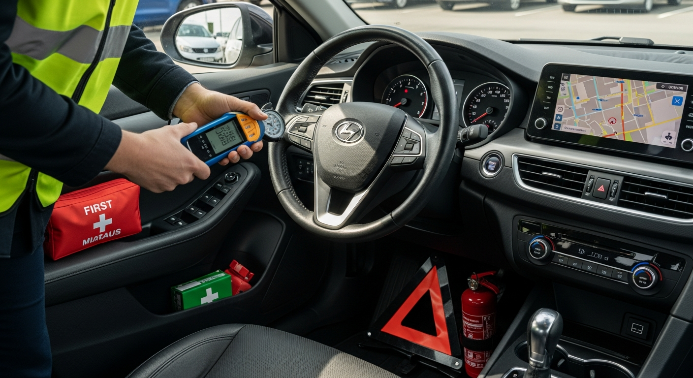 Turvallisuus ja varusteet vuokratussa autossa