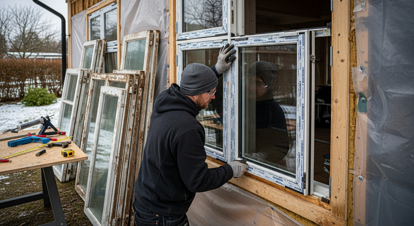 Bæredygtig renovering af husets ruder