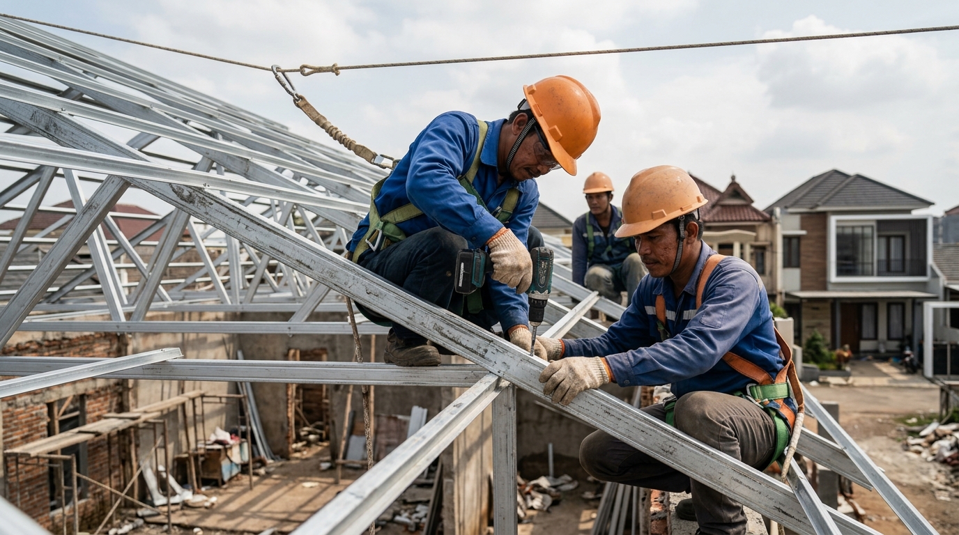 Keunggulan Material Baja Ringan untuk Rumah Modern