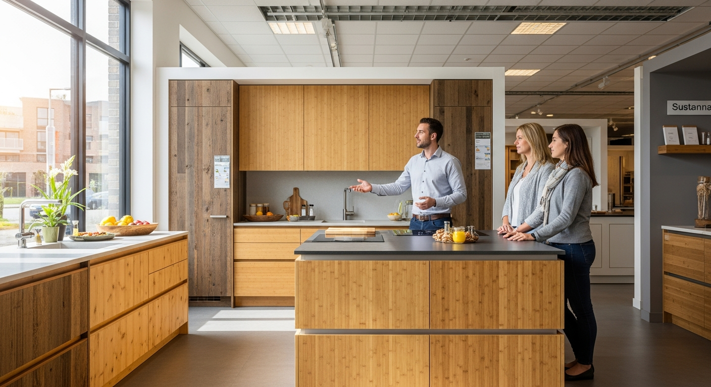 Βιώσιμα υλικά σε έπιπλα κουζίνας: Επιλογές για την περιοχή.