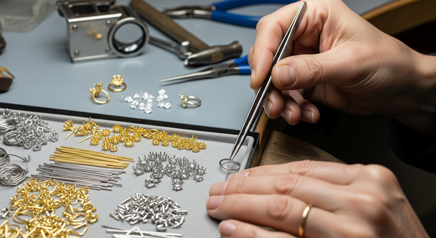 Metallien valinta korujen valmistuksessa