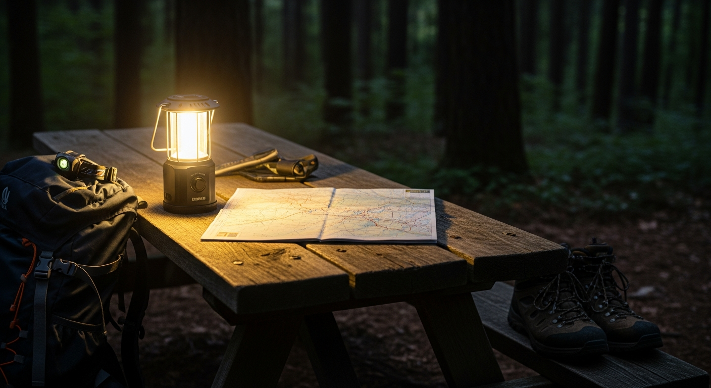 Spolehlivé osvětlení pro kempování a turistiku