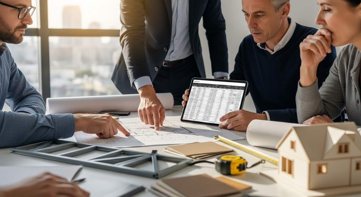 การประเมินงบประมาณสำหรับบ้านสำเร็จรูปพร้อมเข้าอยู่