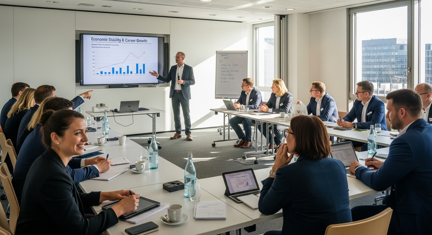 Profesionālā izaugsme stabilā ekonomikā