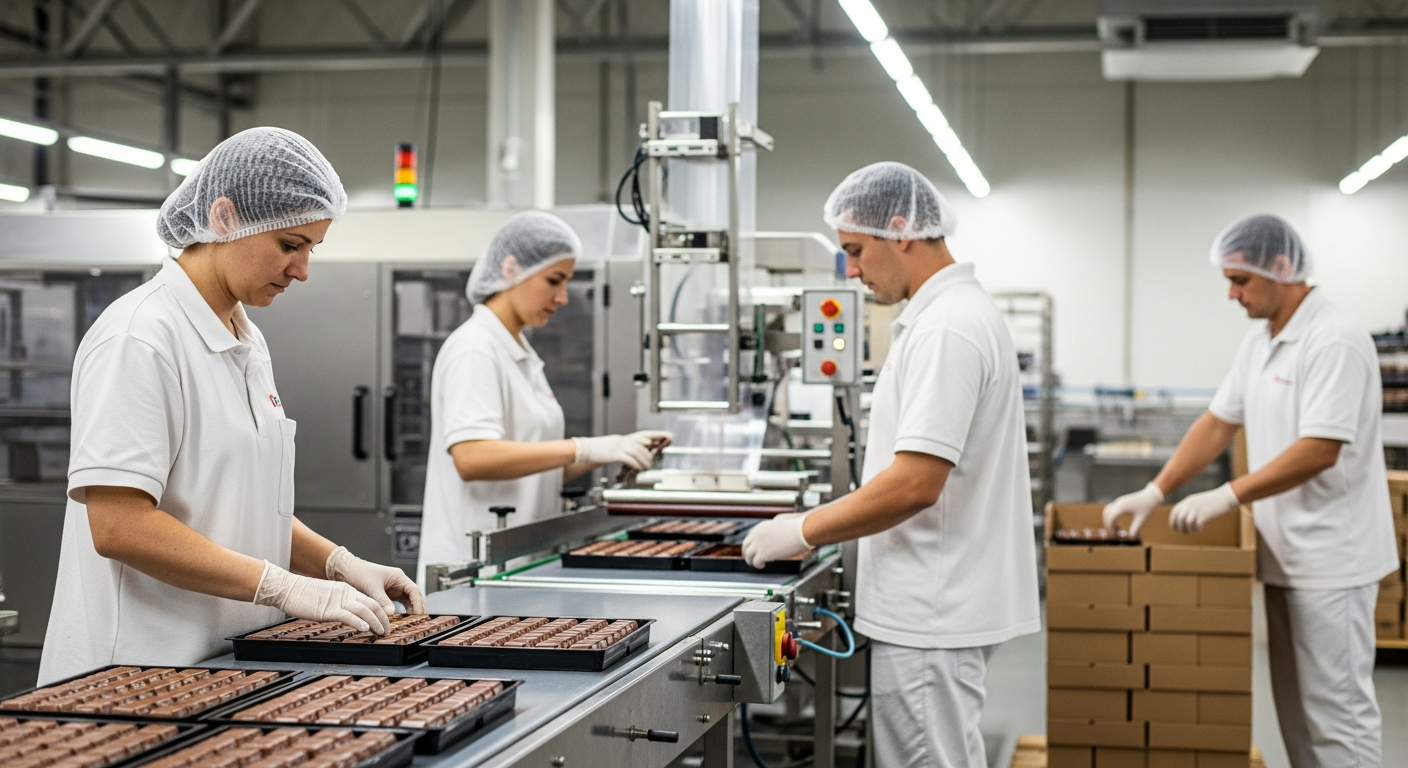 Roluri de ambalare în industria dulciurilor