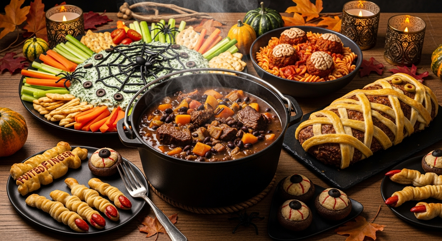 Ghoulish Grub: Spooky Savory Halloween Recipes for Dinner and Appetizers