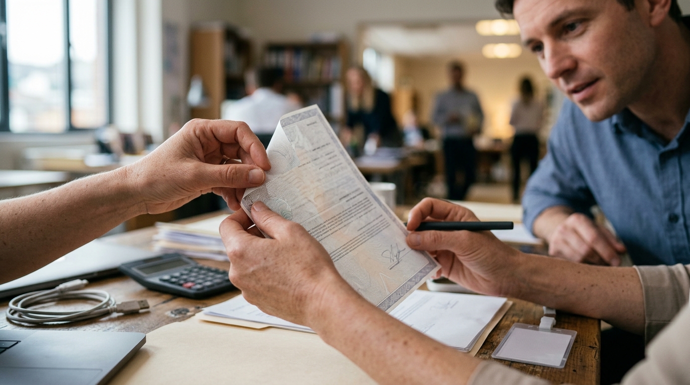 A Closer Look at Security Features in Financial Paperwork