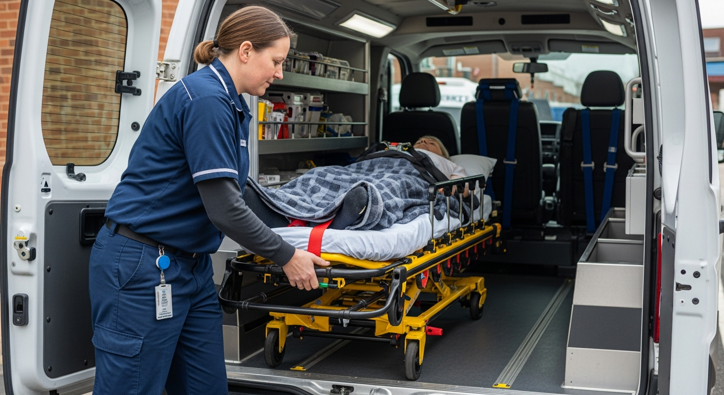 En dag som förare av medicinsk transport