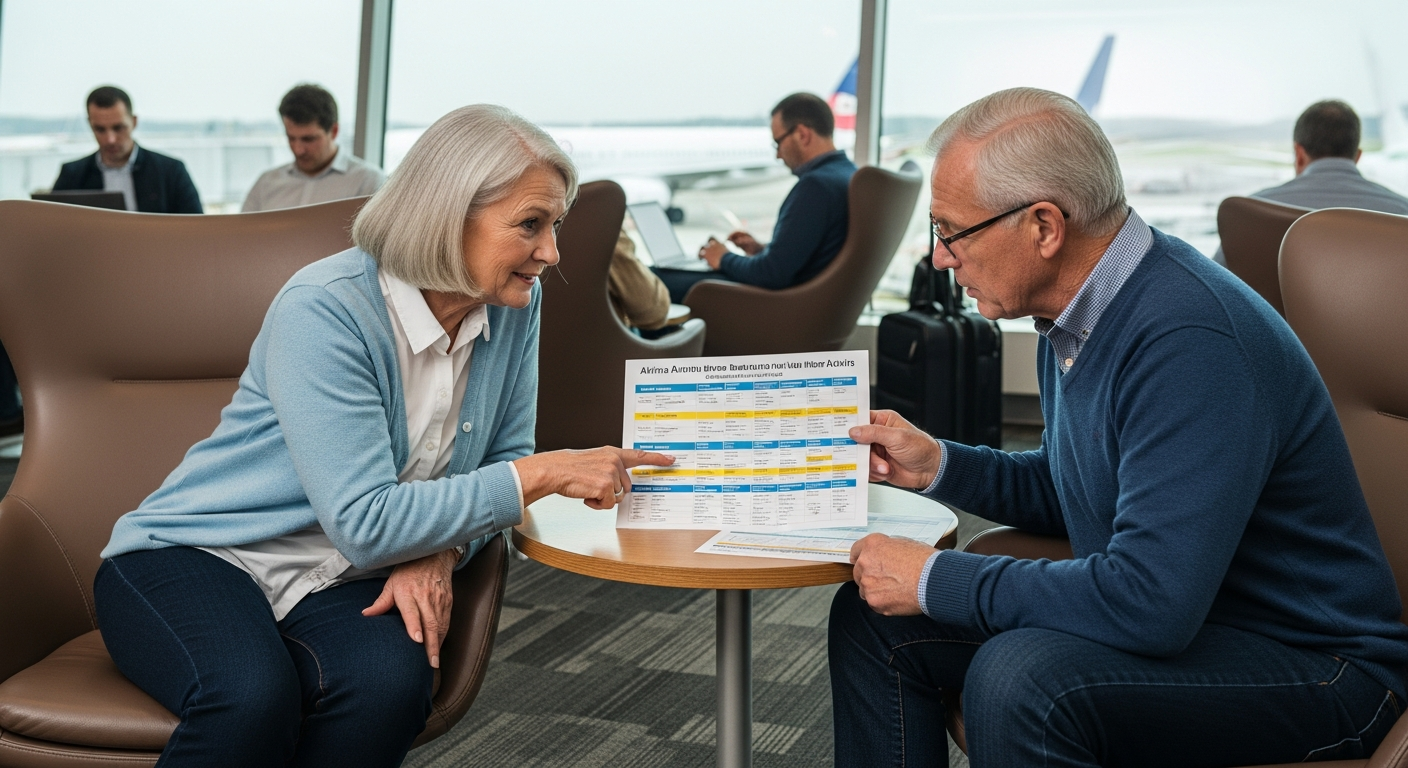 การเปรียบเทียบสิทธิประโยชน์ของสายการบินสำหรับผู้สูงอายุ