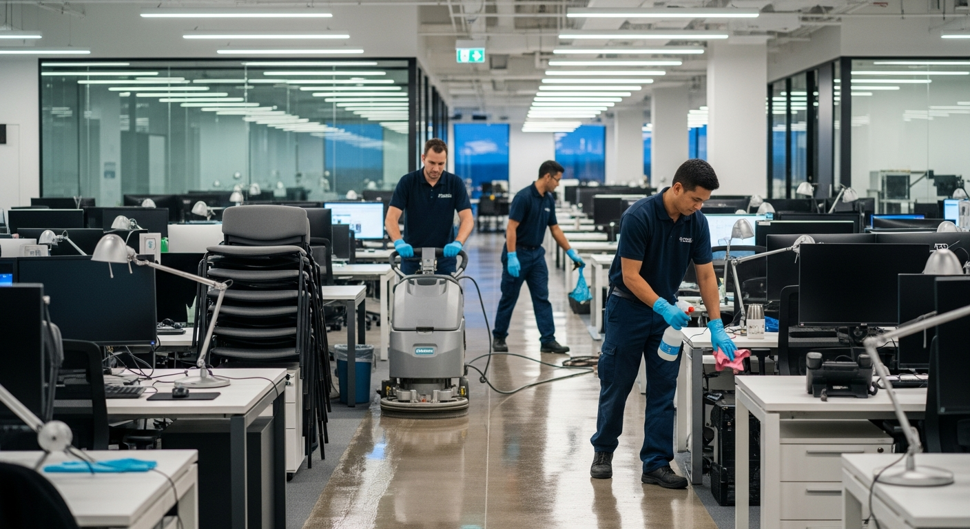 Night Shift Office Cleaning in France – Organization and Practices