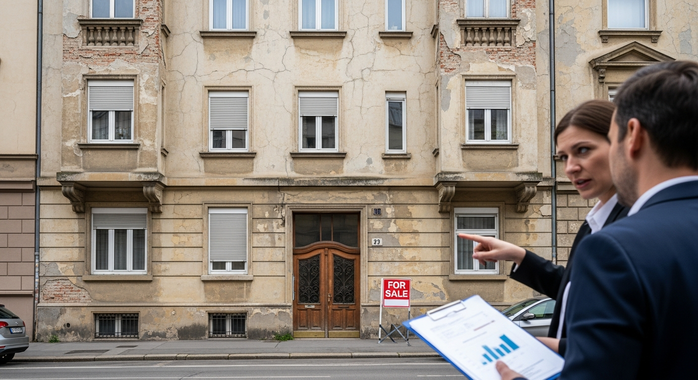 Ēkas fasādes stāvoklis un mājokļa tirgus pievilcība