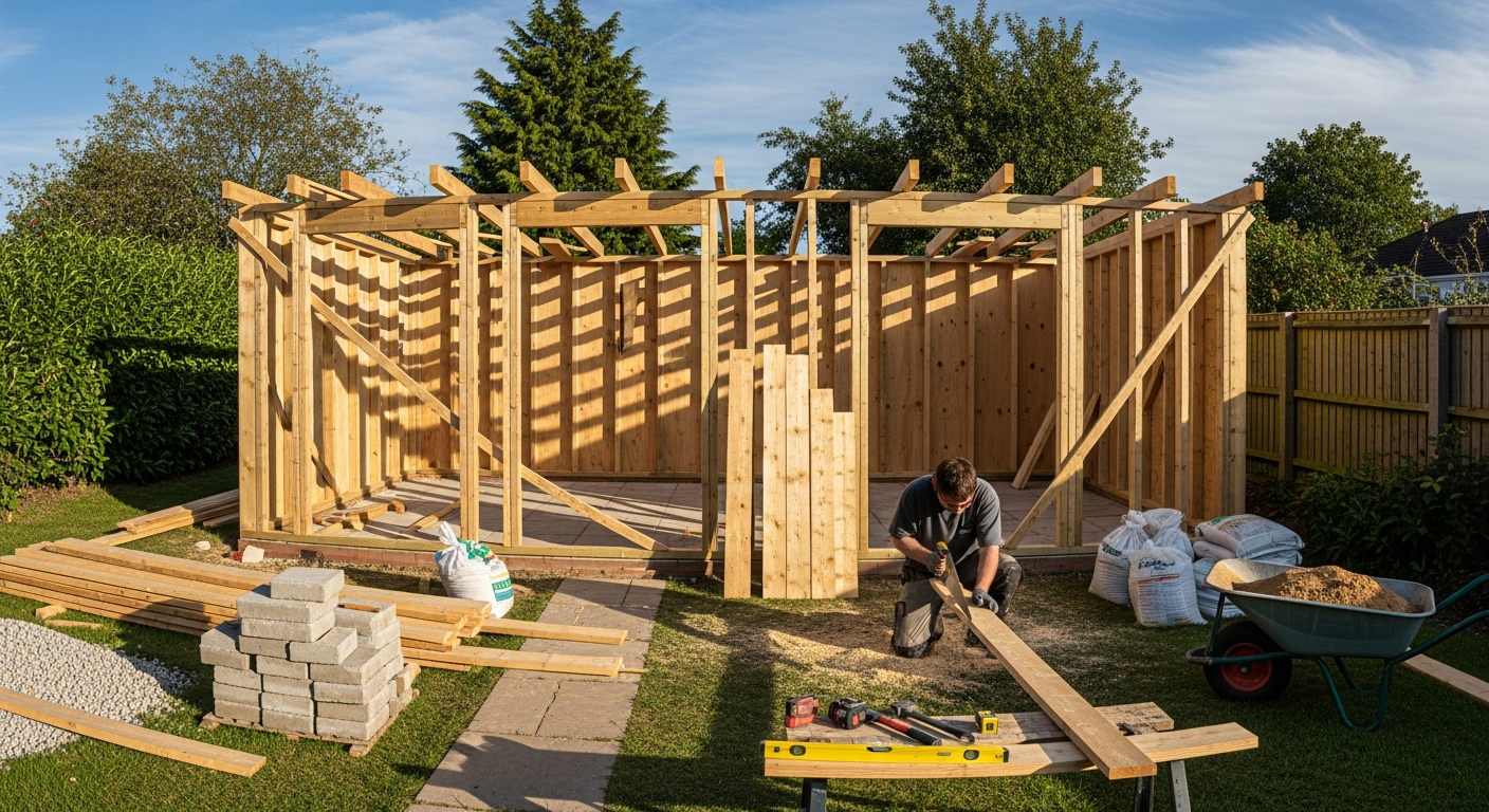 Matériaux pour la construction d'abris de jardin